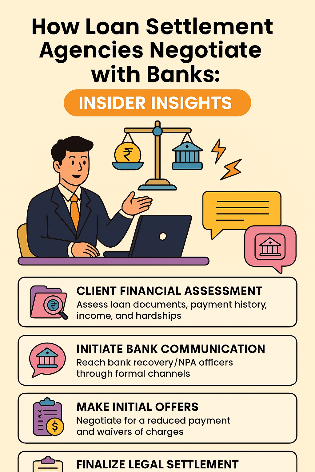 How Loan Settlement Agencies Negotiates: Insider Insights