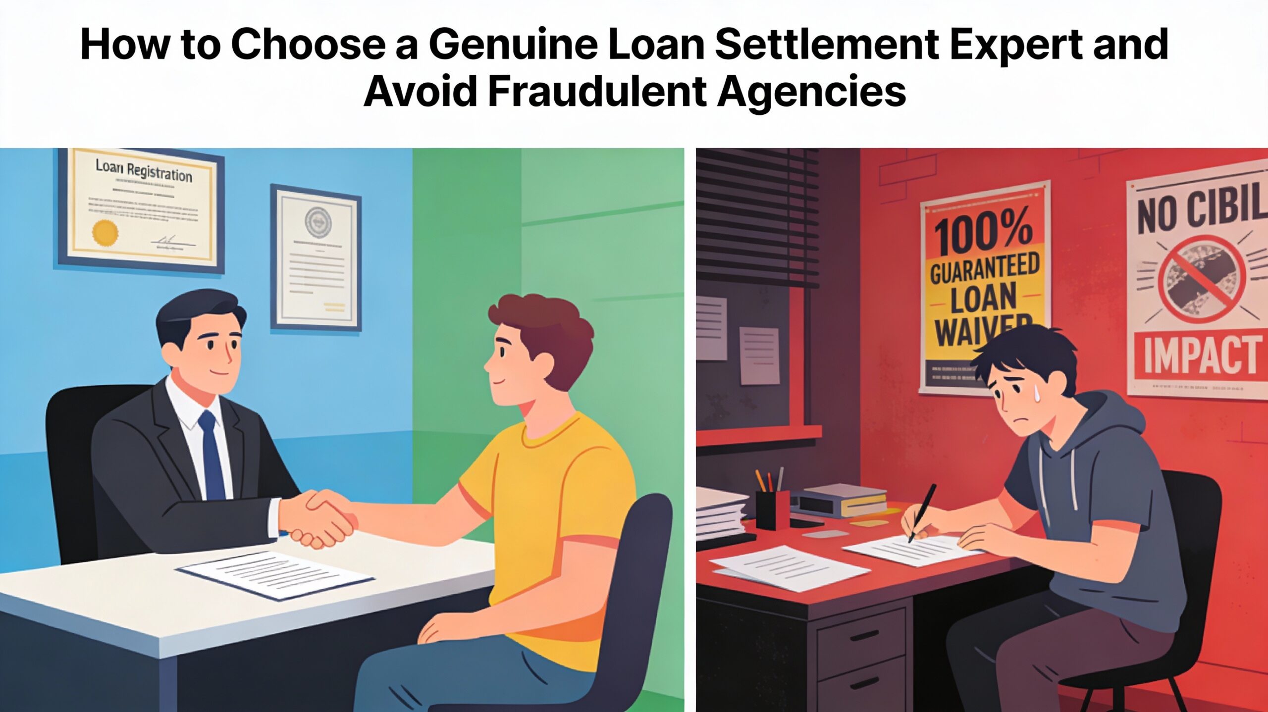 How to Choose a Genuine Loan Settlement Expert and Avoid Fraudulent Agencies